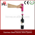 LED Stainless Steel Rechargeable Electric Wine Opener With Foil Cutter and Wine Corkscrew